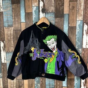 Batman joker JH Design rare find vintage Logo Black Jacket
